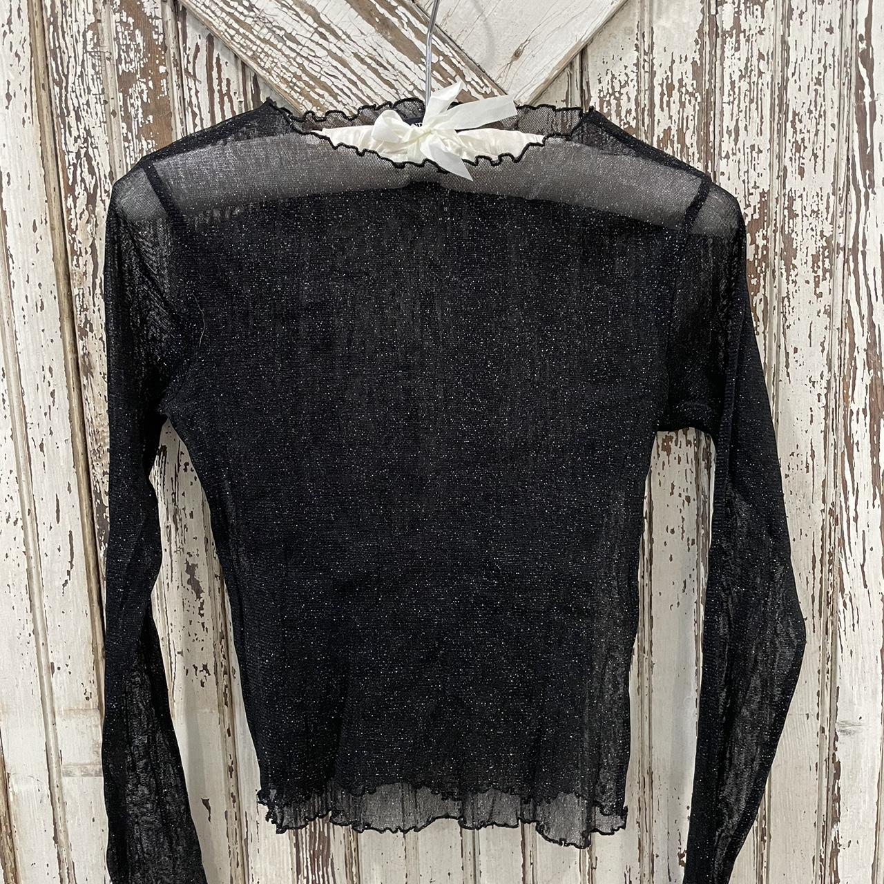 Brandy melville cheap sheer glitter top