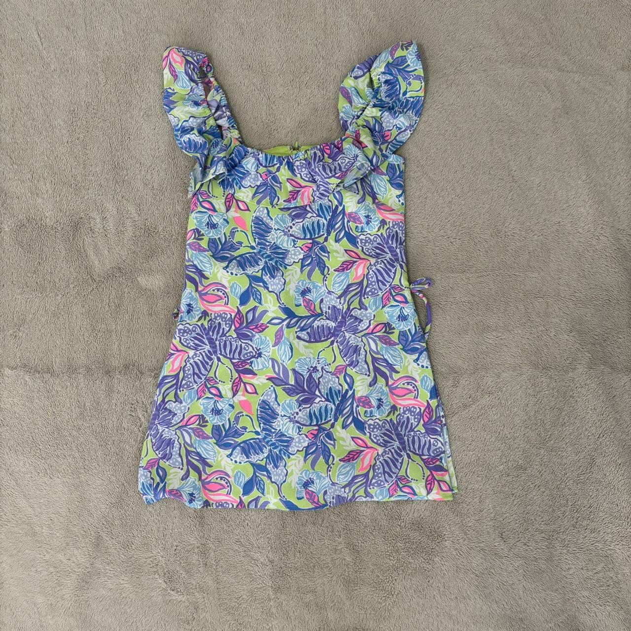 Lilly Pulitzer Zoya Romper in Dew Drop Stay... - Depop