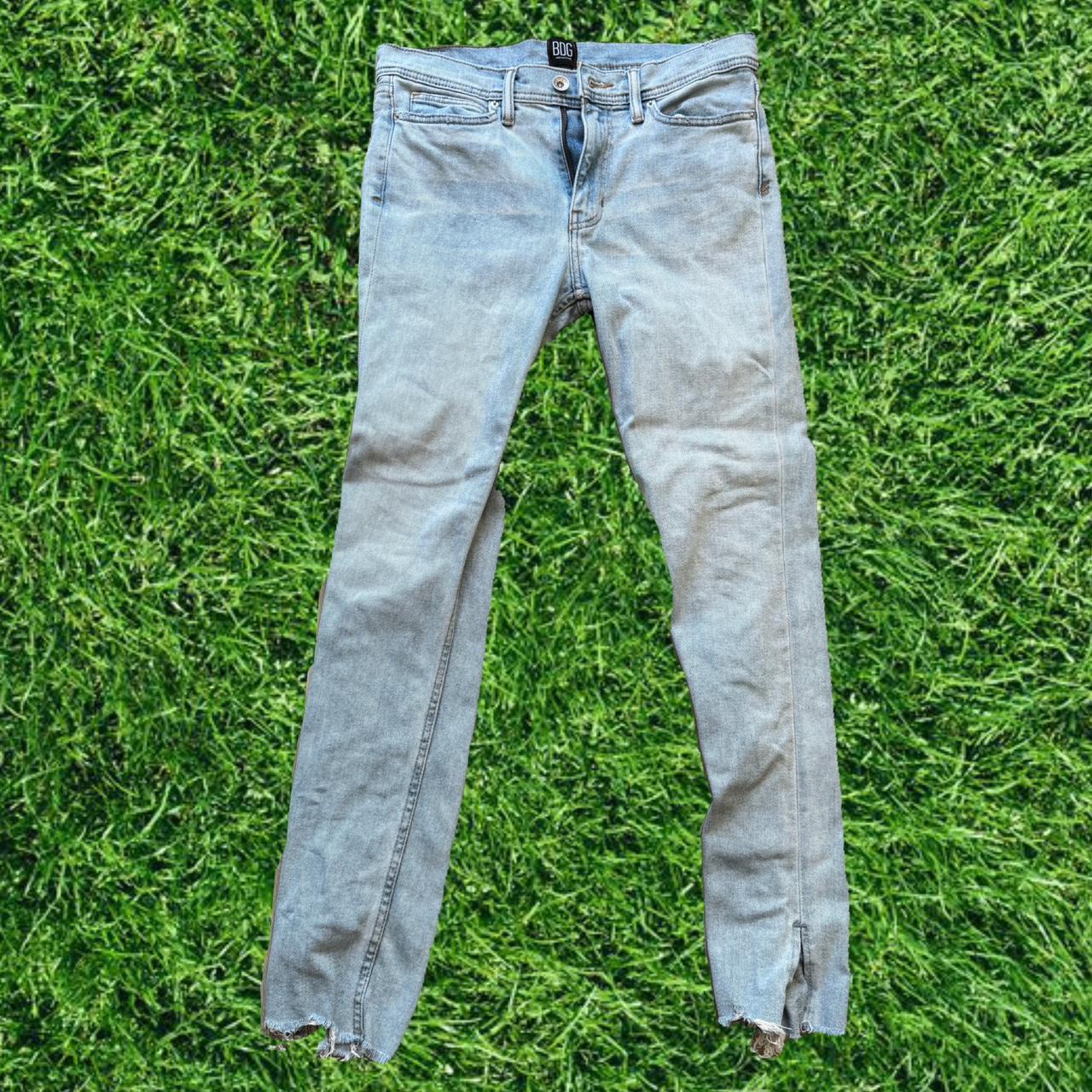 Distressed hot sale end jeans