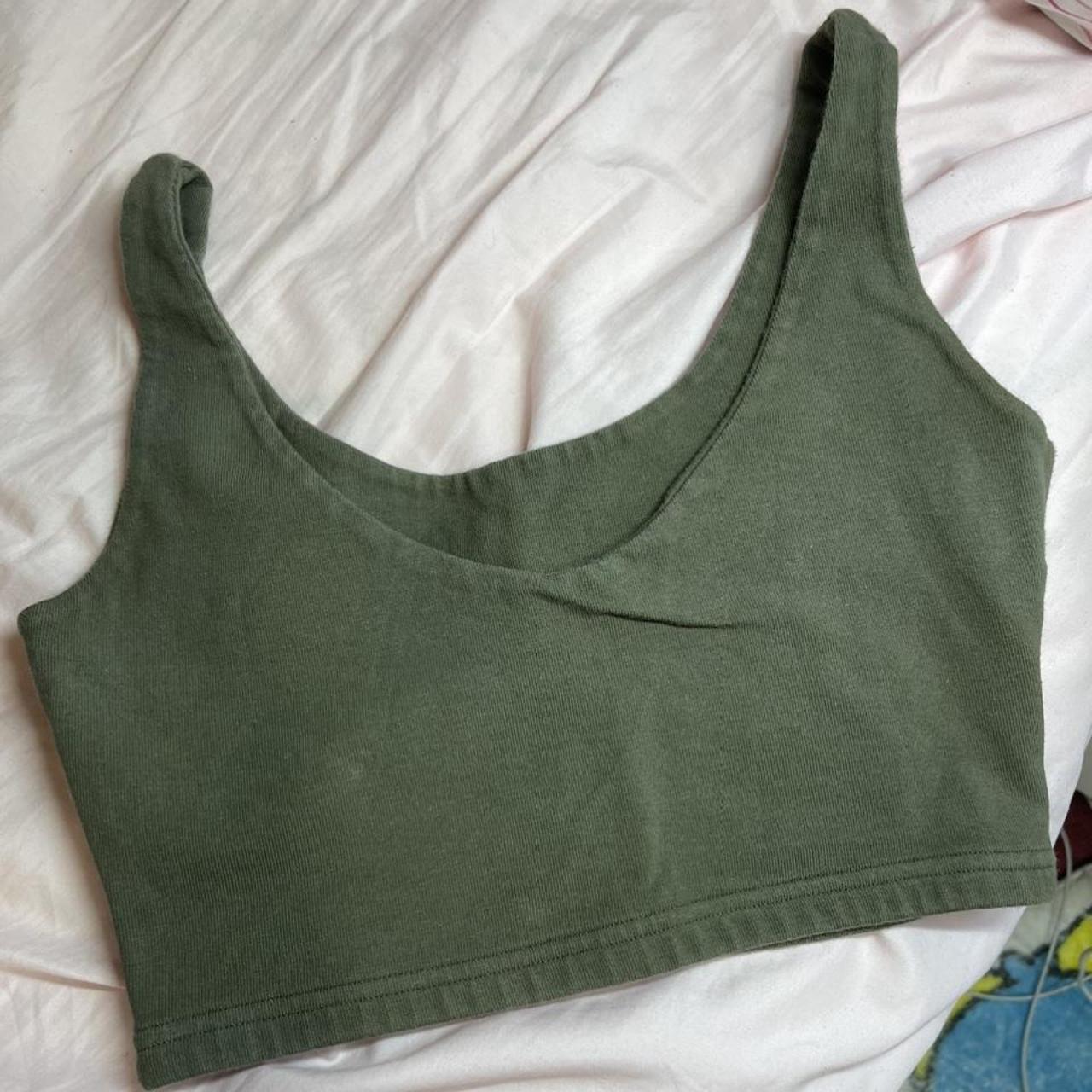 Brandy Melville Women's Green Vest | Depop