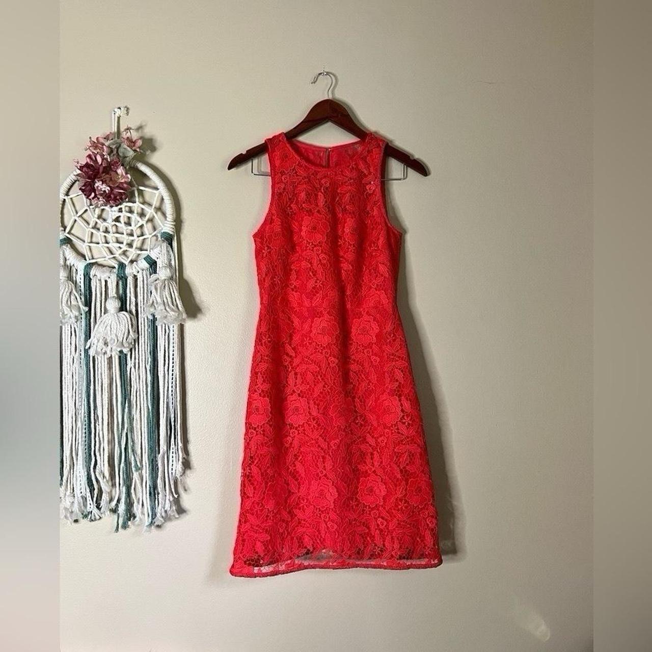 J crew red lace dress best sale