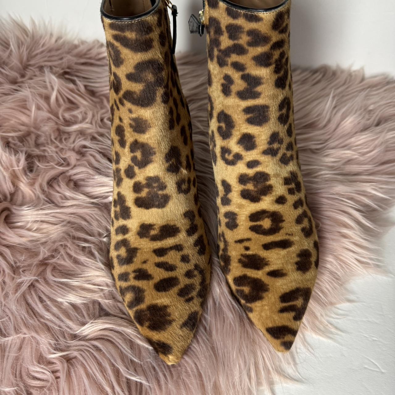 Aquazzura Quant Leopard Print Kitten Heel Boots. Depop