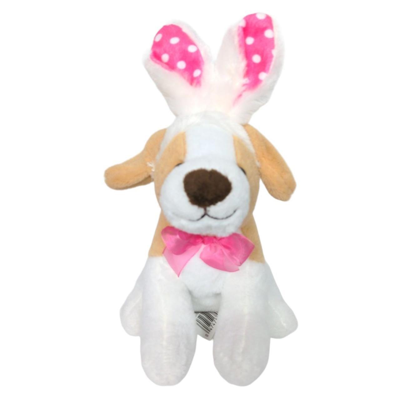 Dan Dee Easter Bunny Ears Spring Puppy Dog Bow Plush... - Depop