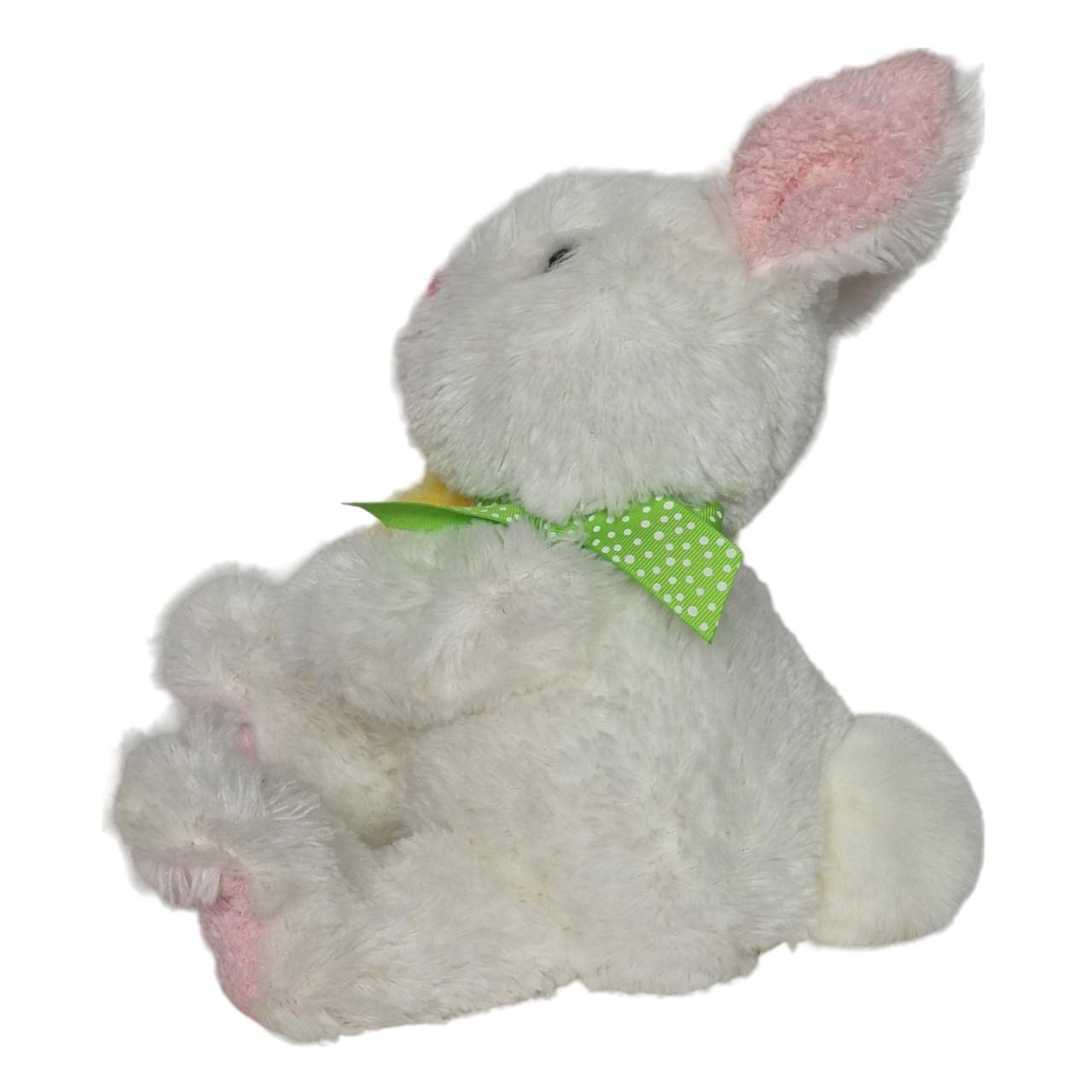 Hallmark Talking White Easter Bunny Rabbit Plush... - Depop