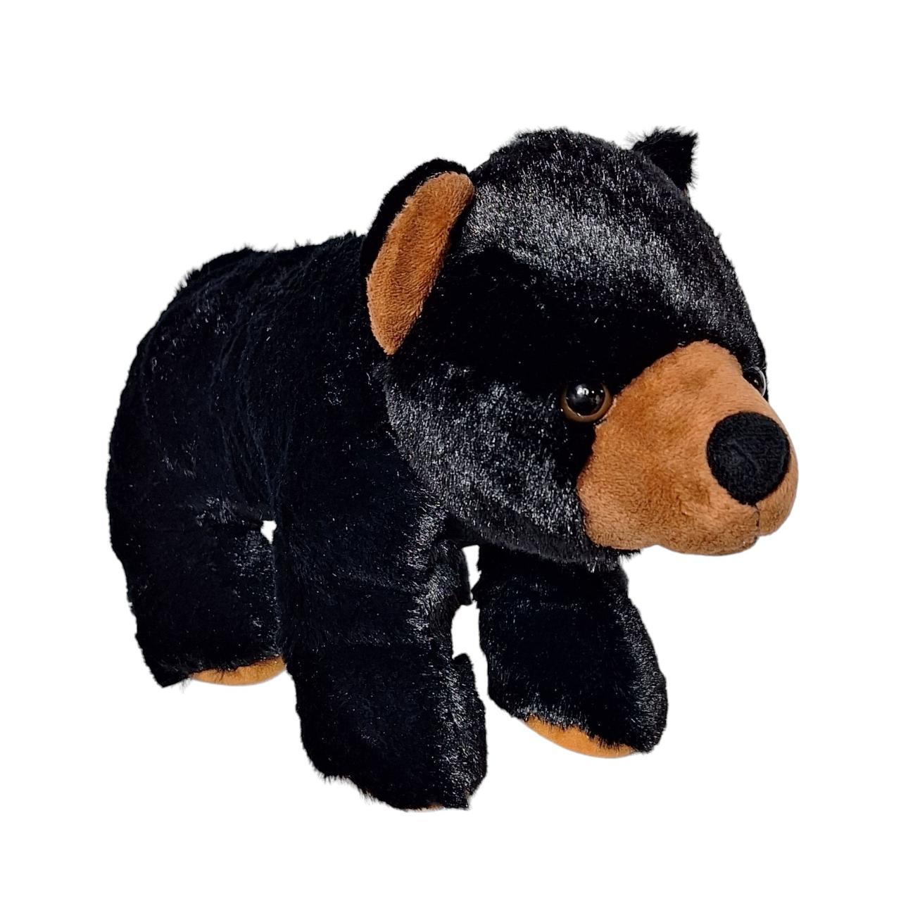 Fun Stuff Black Bear Realistic Forest Plush Stuffed... - Depop