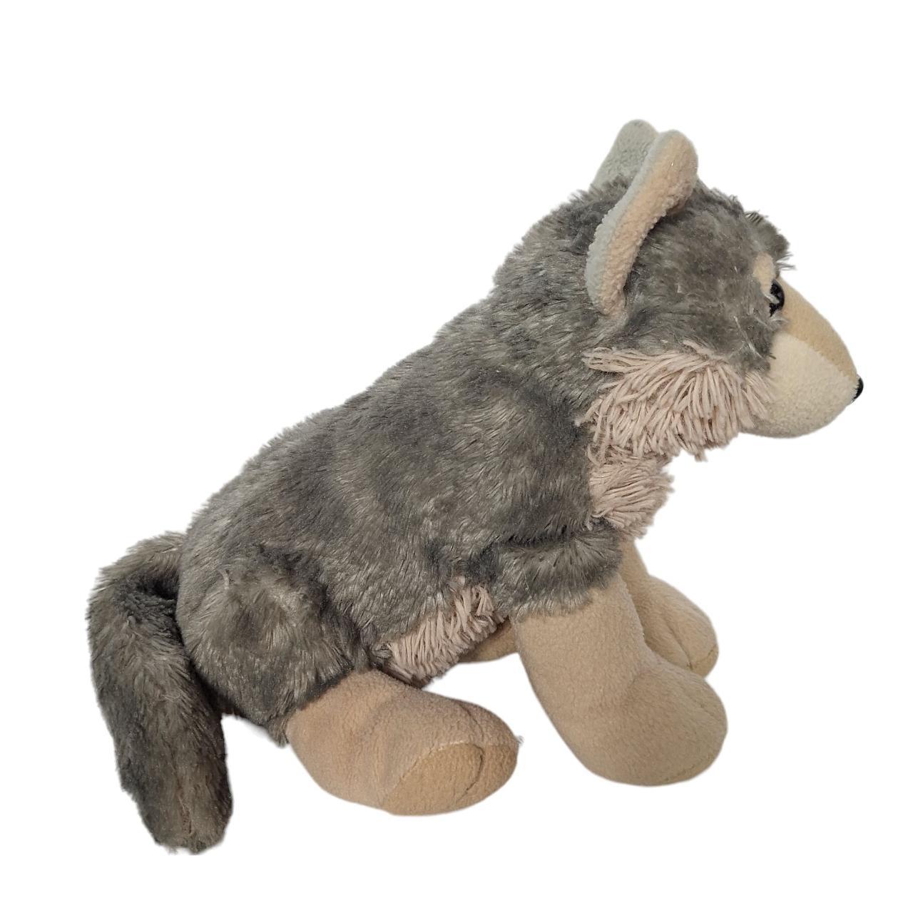 Wild Republic Gray Brown Wolf Plush Prairie Animal... - Depop