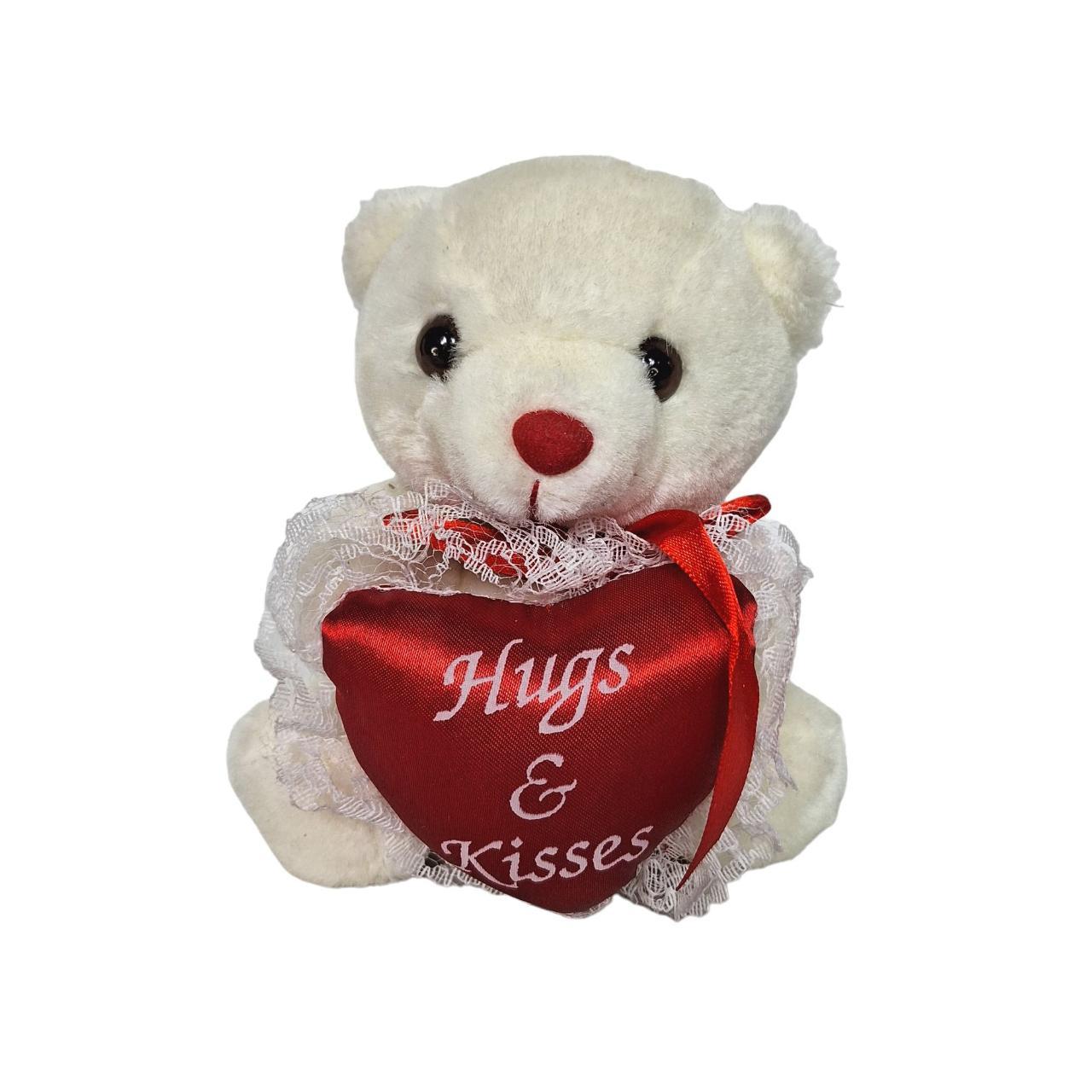 White teddy sale bear valentines day