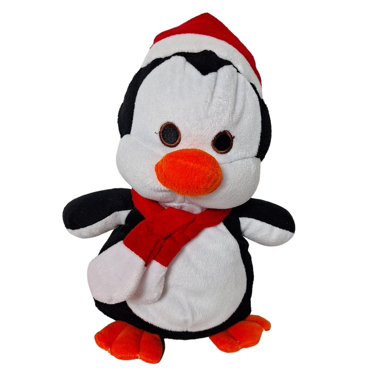 Kellytoy Christmas Black White Penguin Plush Santa. Depop