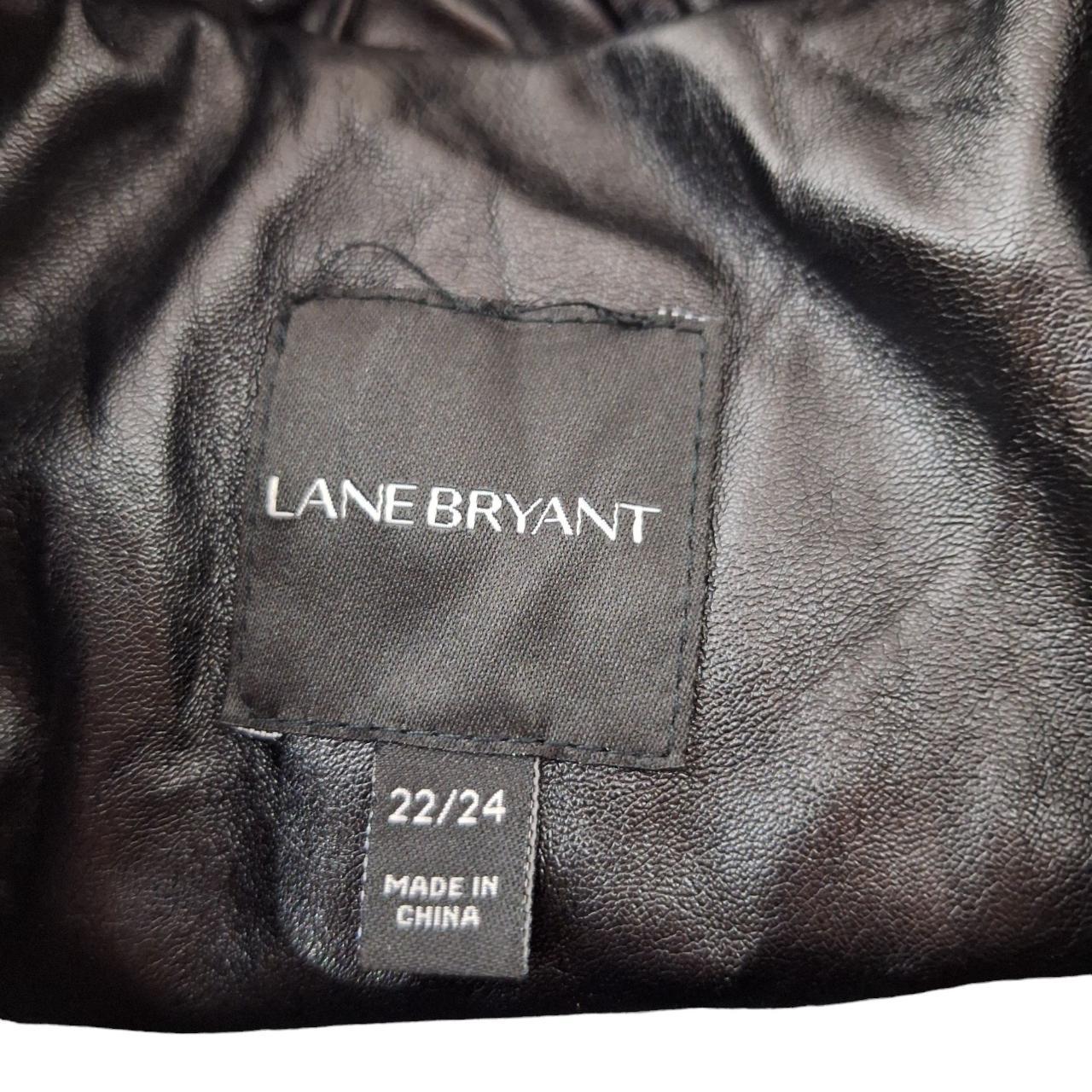 Lane Bryant Black buying Leather Jacket Size 22/24