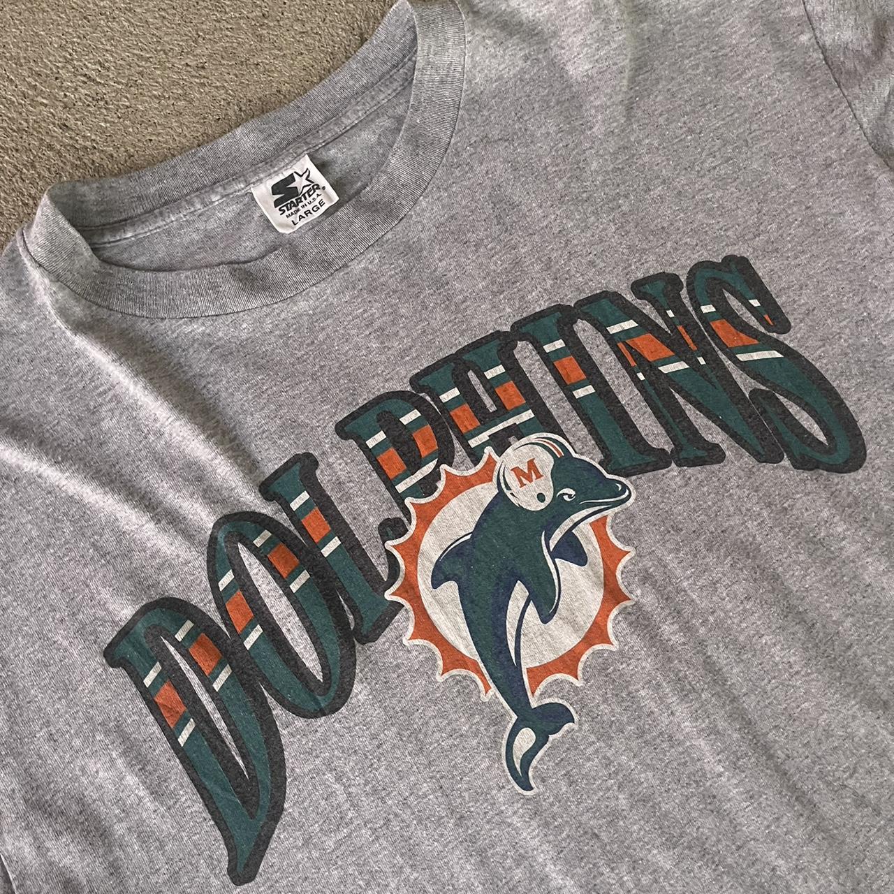 Vintage Starter Miami Dolphins Tee 🐬 Tagged -... - Depop