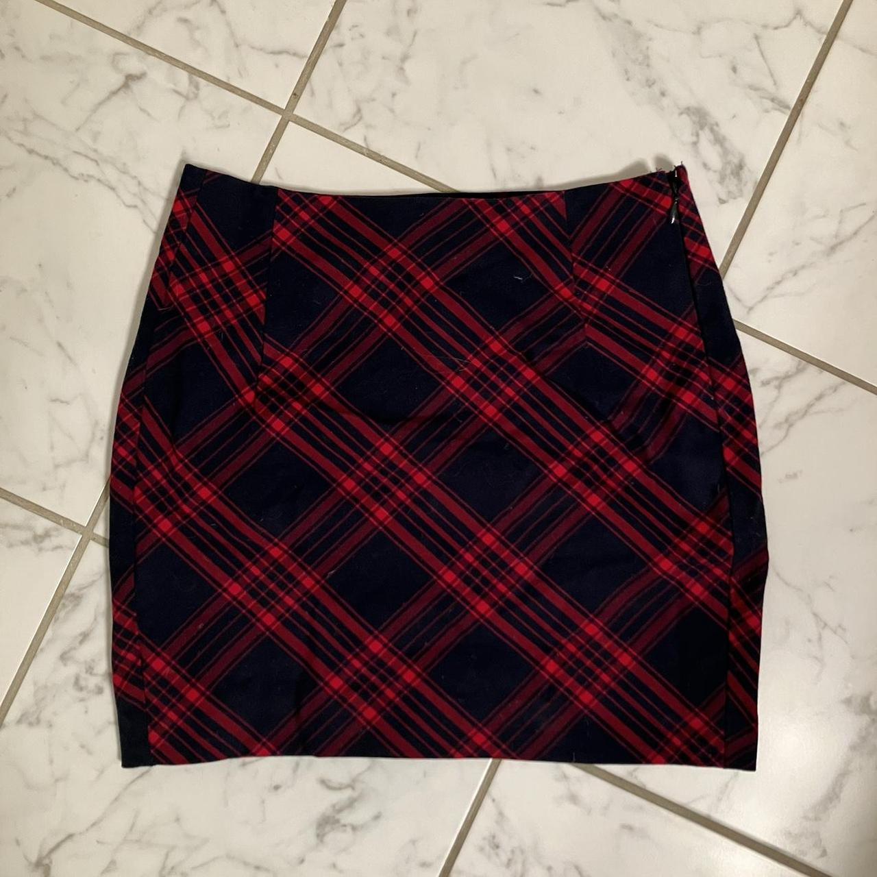 Old navy plaid mini cheap skirt