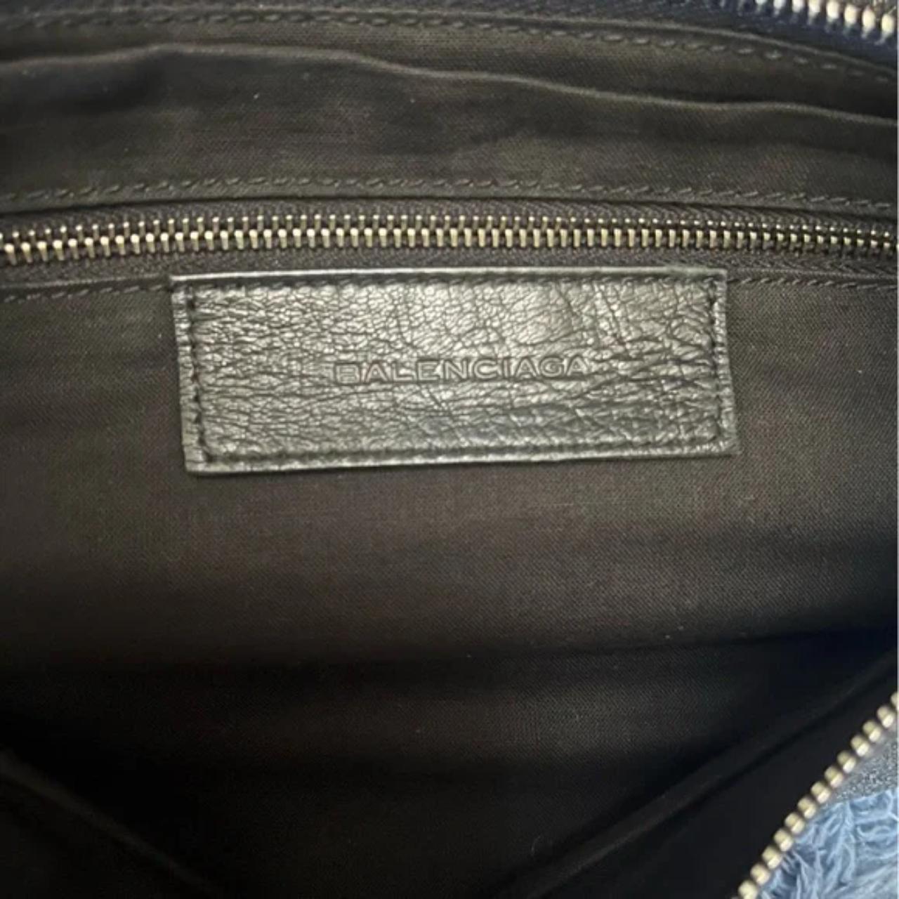 Balenciaga black leather fold over Clutch 11”x8”... - Depop
