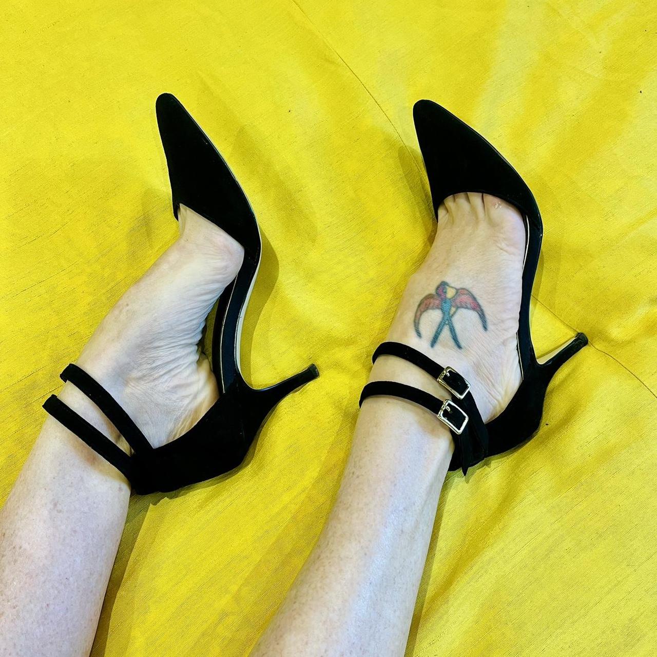 Classic ZU Black Kitten Heels - Depop