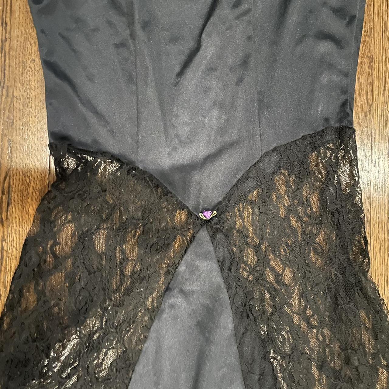Frederick's of Hollywood Women's Black and Purple Dress (2)