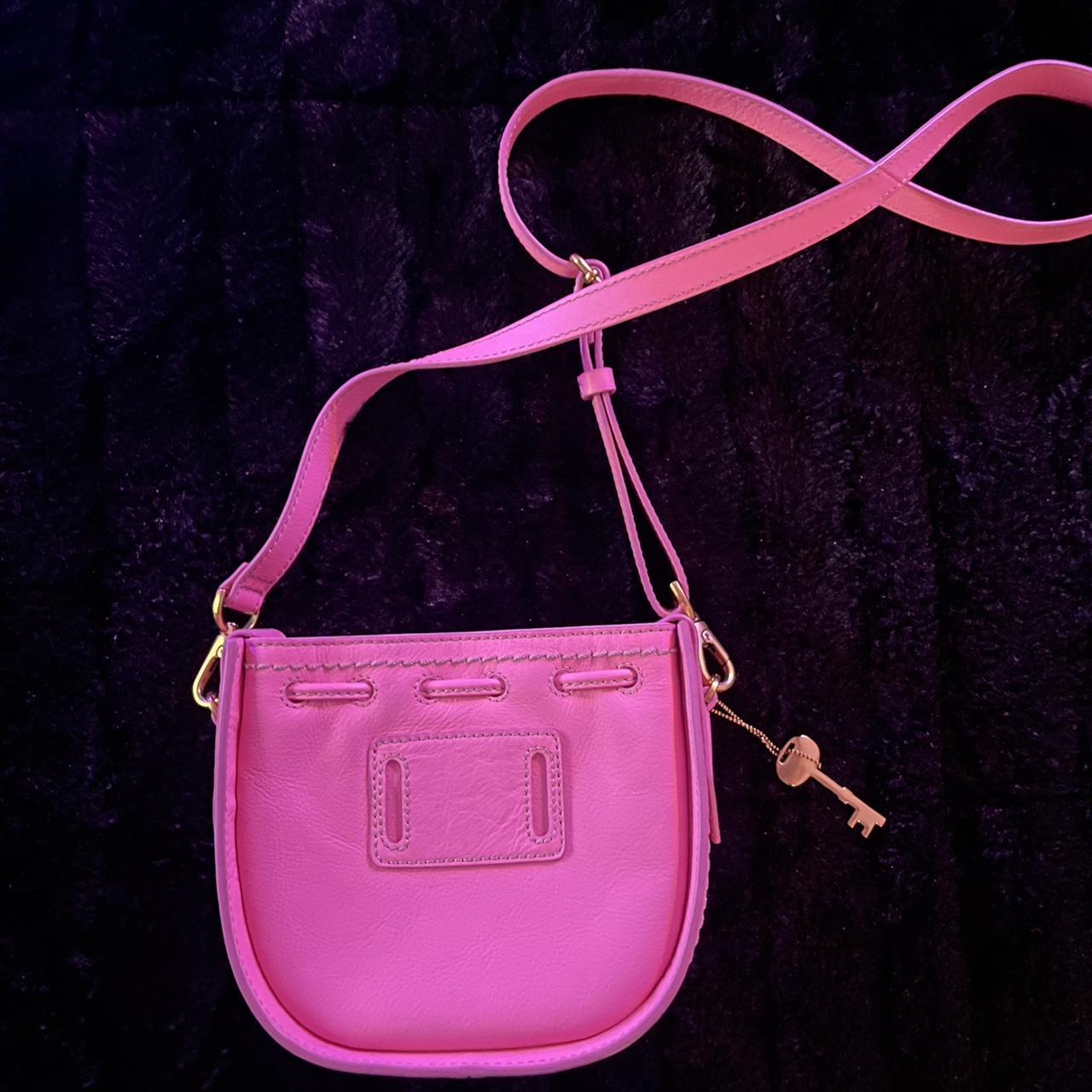 Fossil pink crossbody discount bag