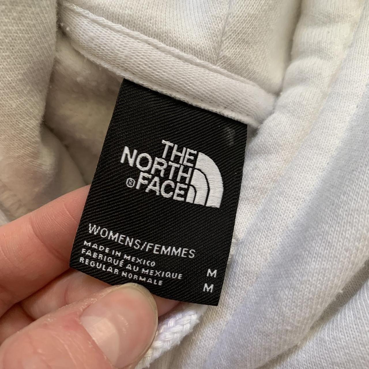 Womens white north face hoodie. Minor pilling but... Depop