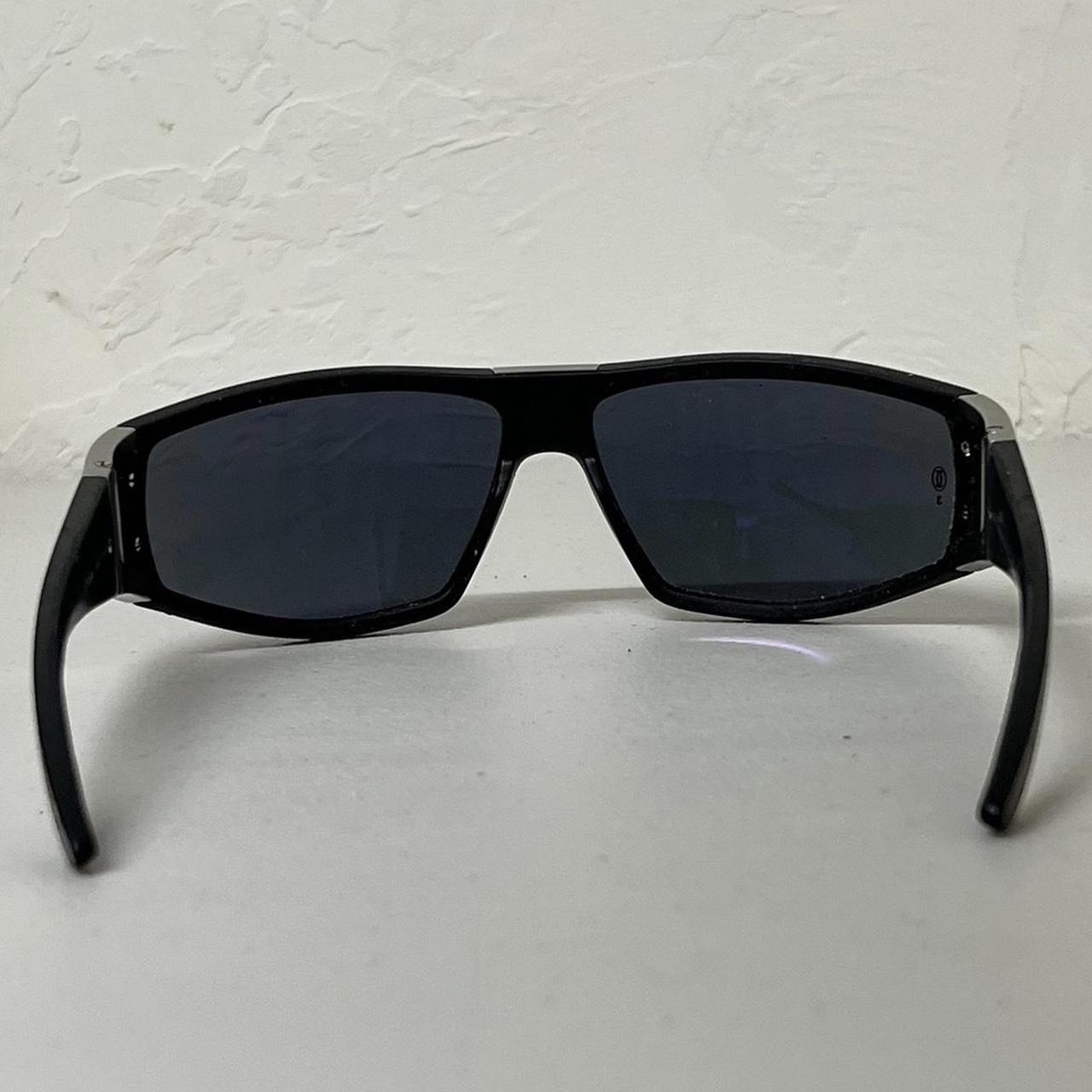 Cartier Men's Black and Silver Sunglasses | Depop