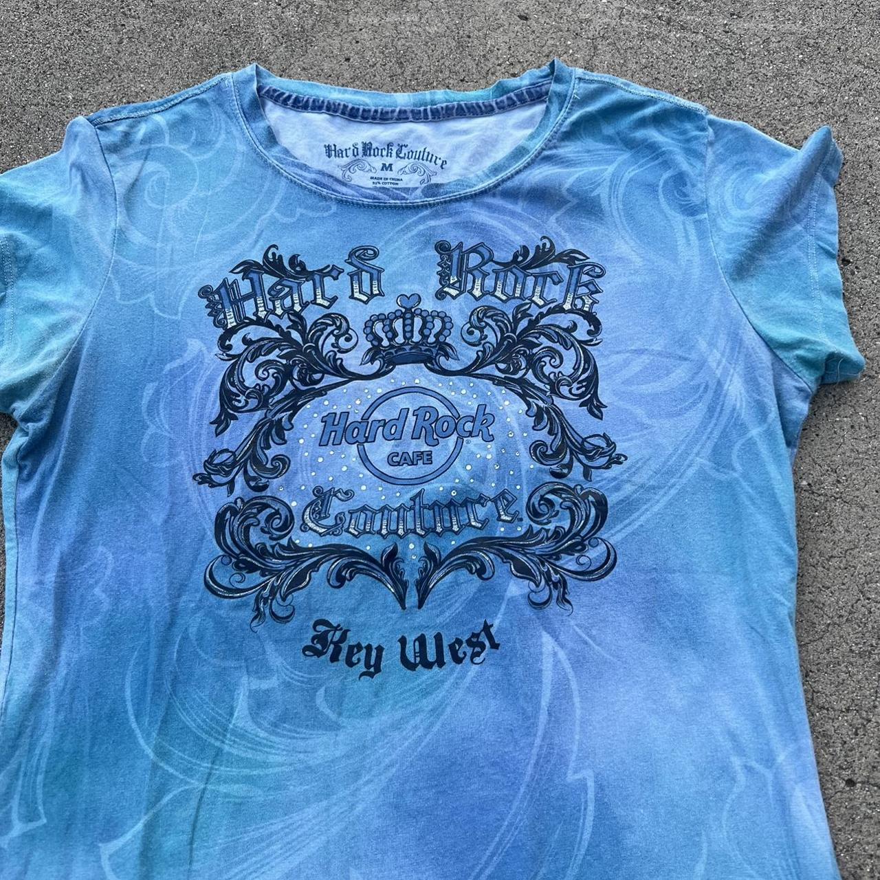 Hard Rock 'Couture' y2k half sleeved shirt Super | Depop
