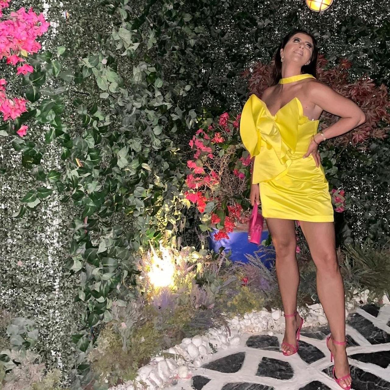 Yellow limited edition Zara dress Zara Yellow flower... Depop