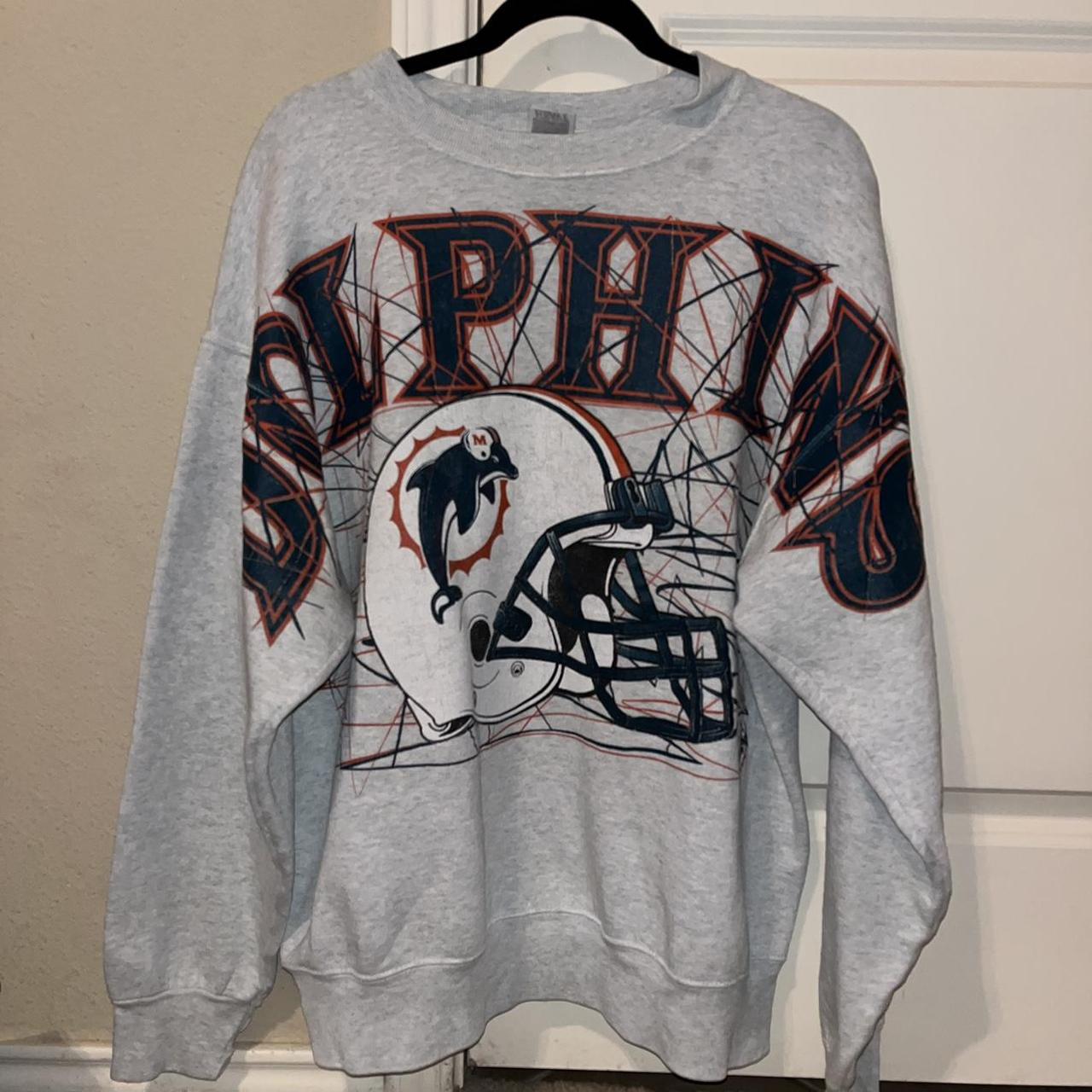 VINTAGE MIAMI DOLPHINS SWEATSHIRT #Miamivintage - Depop