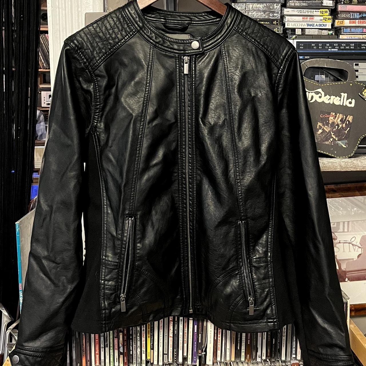 Maurices black outlet leather jacket