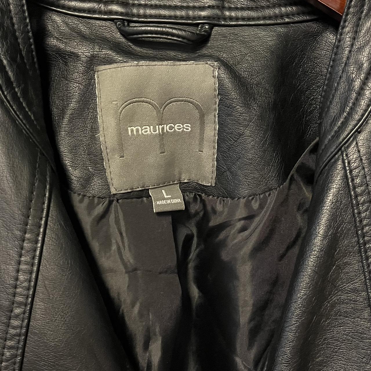 Maurices black clearance leather jacket