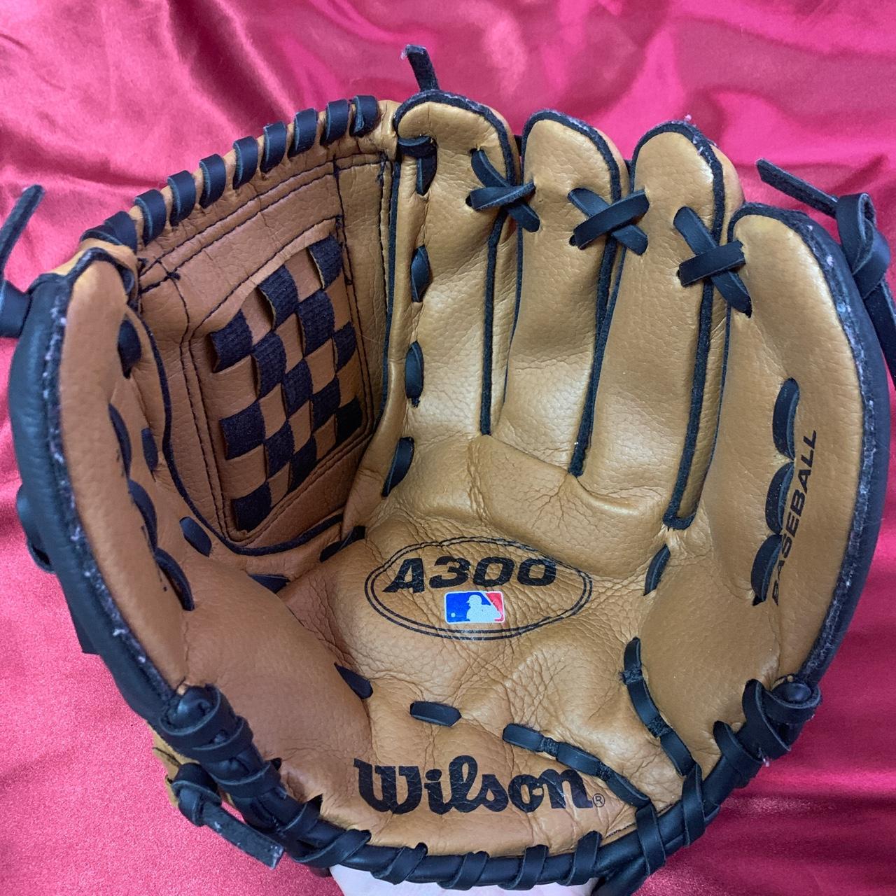 Wilson baseball glove with adjustable velcro strap... - Depop