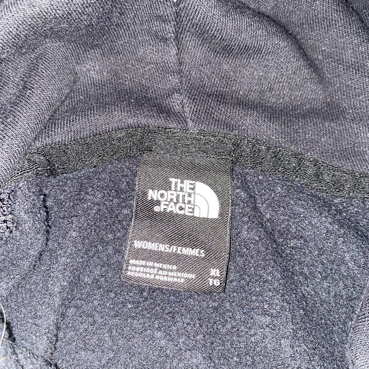 vintage the north face all black hoodie no stains... - Depop