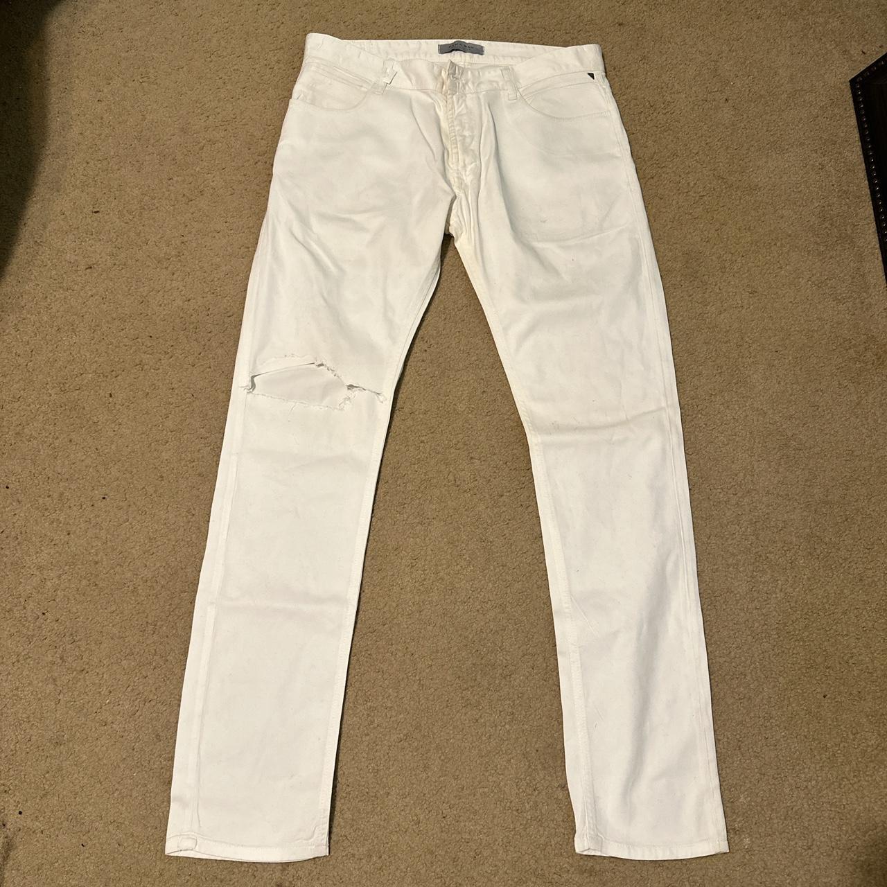 Zara white jeans mens hotsell