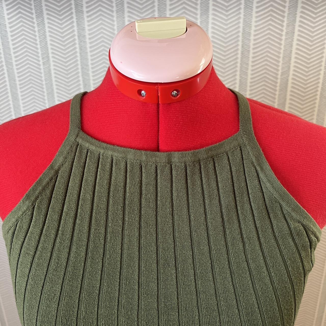 H&M Knit Green Highneck Tank size S Great... Depop