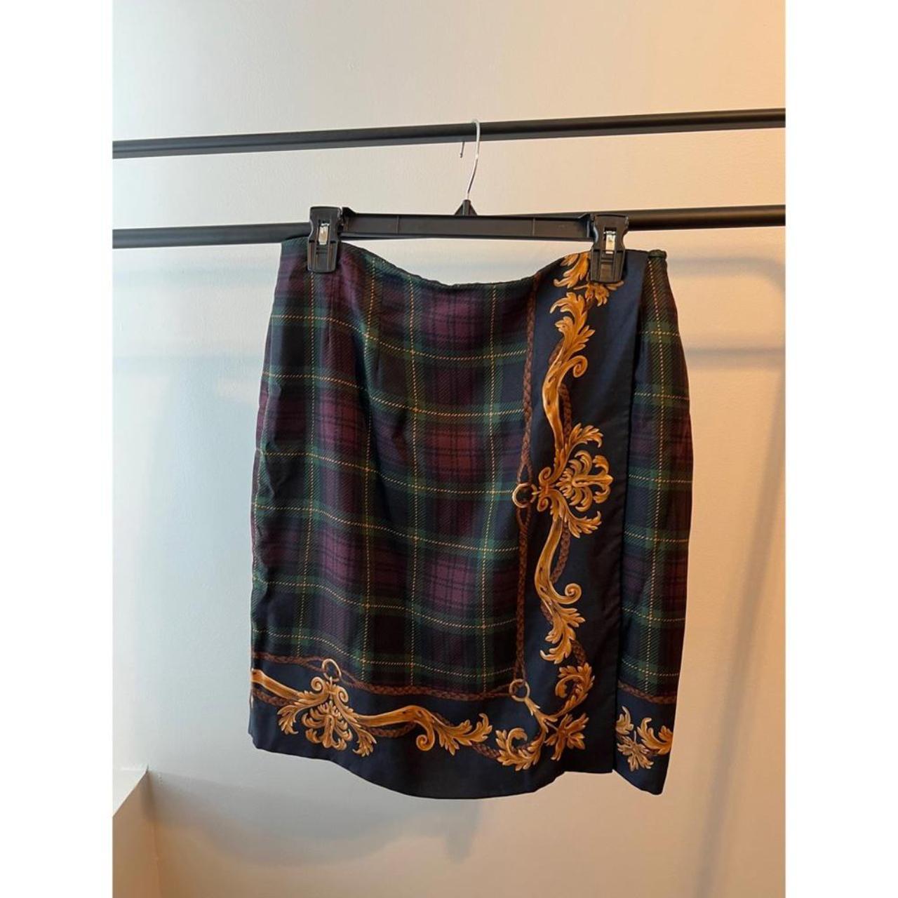 Plaid skirt size outlet 14