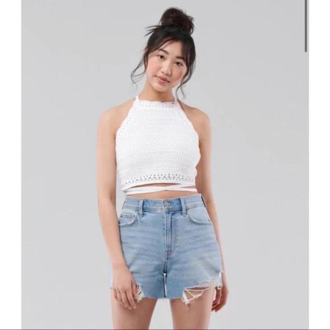 Hollister crop store top sweater