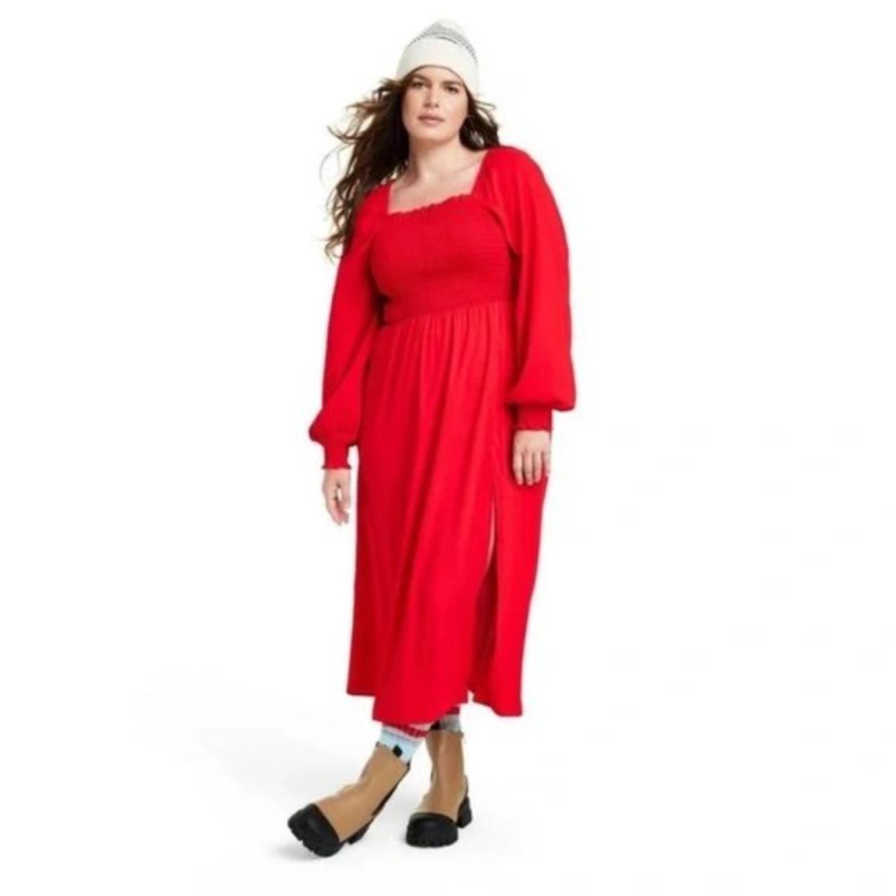 La Ligne x Target Women's Smocked Bodice Midi Dress - Depop
