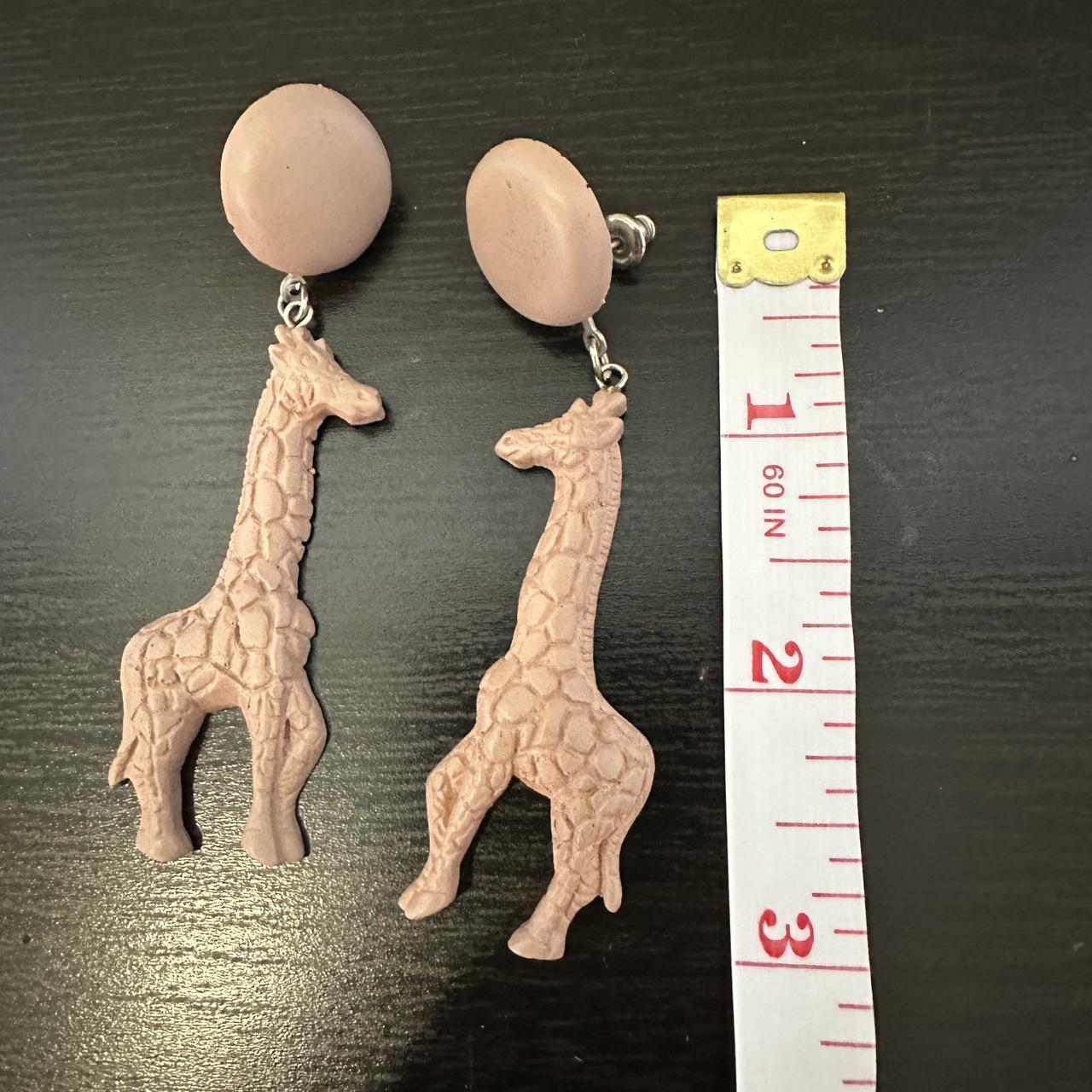 Wooden on sale giraffe earrings