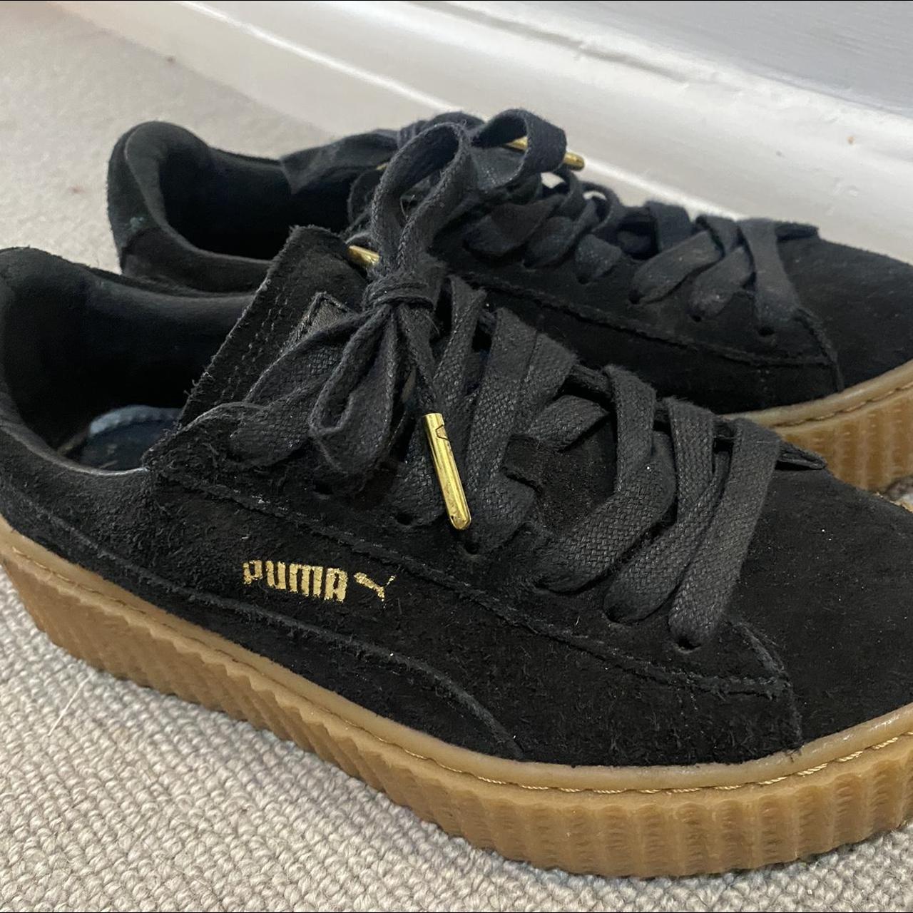 Black Puma Fenty with gum bottom Comes with Velvet... - Depop