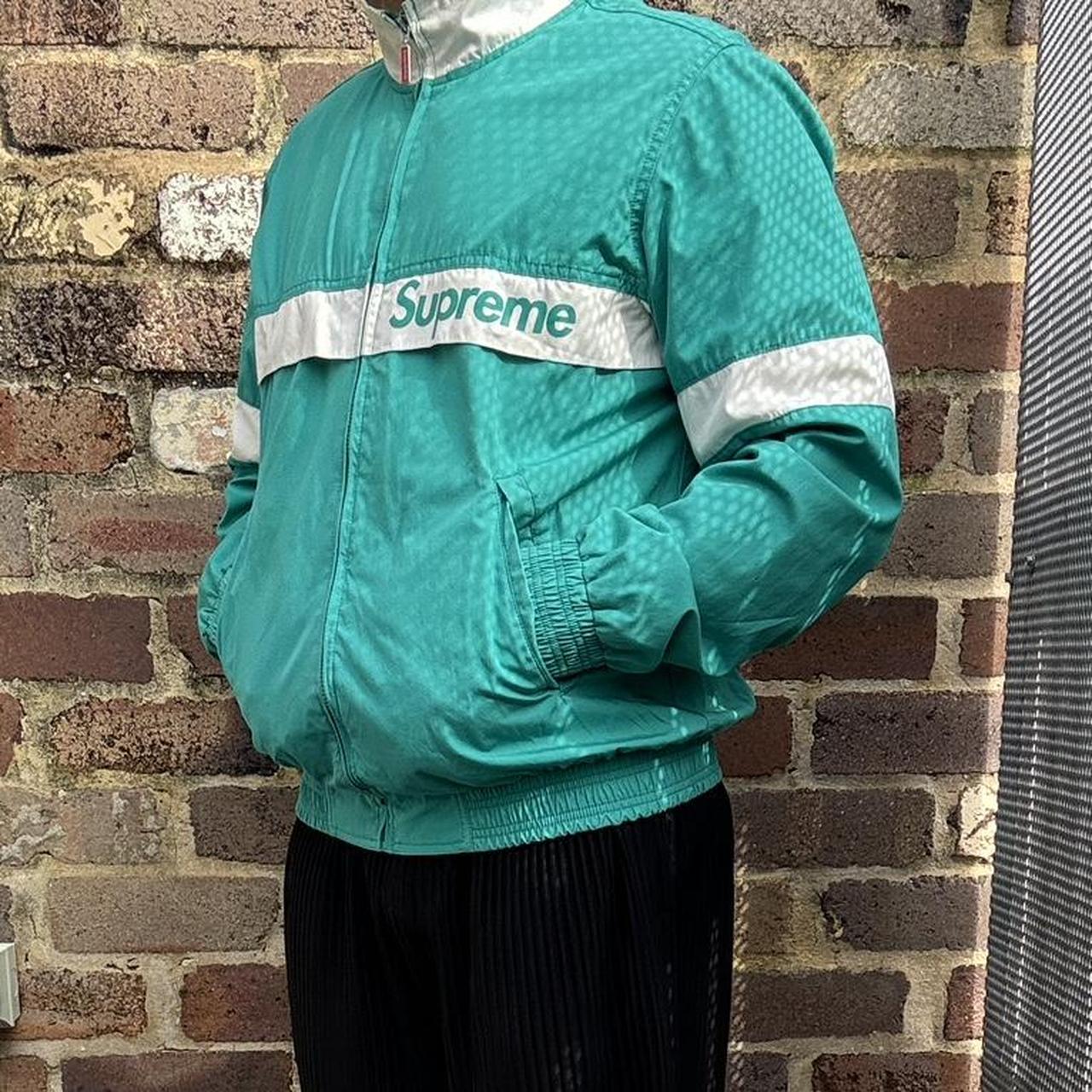 Supreme teal court jacket from 2015 Great piece, | Depop