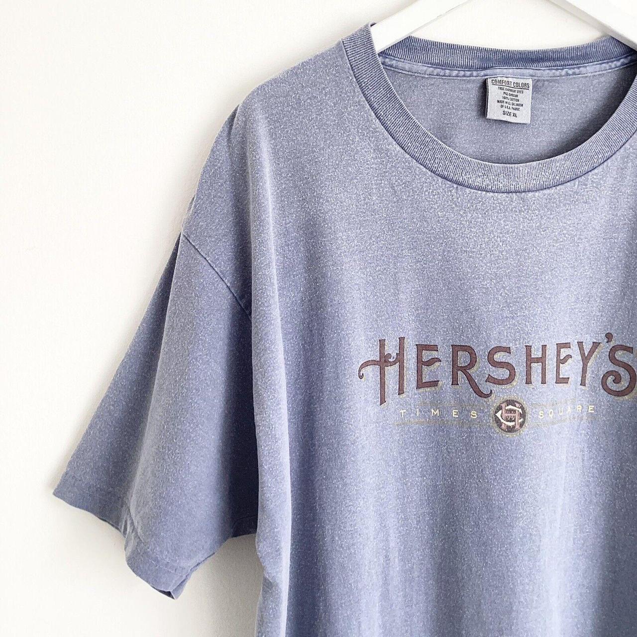 Vintage Hershey’s souvenir Tshirt Times Square Blue... Depop