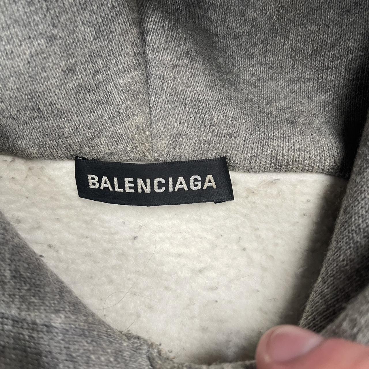 【最終値下げ】 BALENCIAGA BBロゴセーター S グレー 最終値下げ】 BALENCIAGA BBロゴセーター S グレー