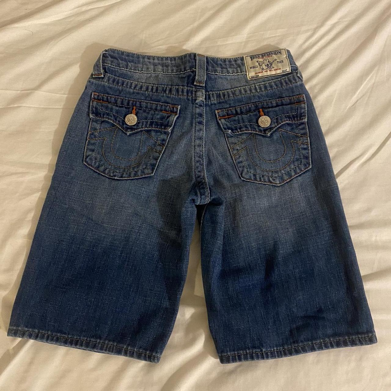 True Religion jorts kids size 12 (would fit women sz 0) - Depop