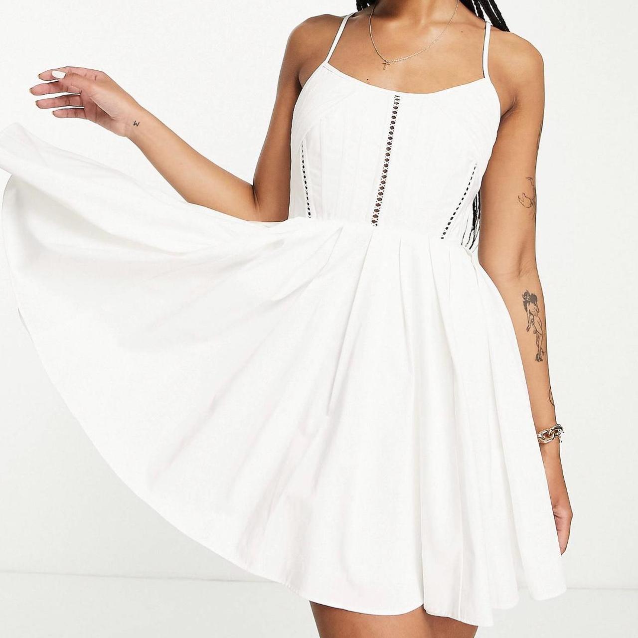 ASOS Women's White Dress Depop