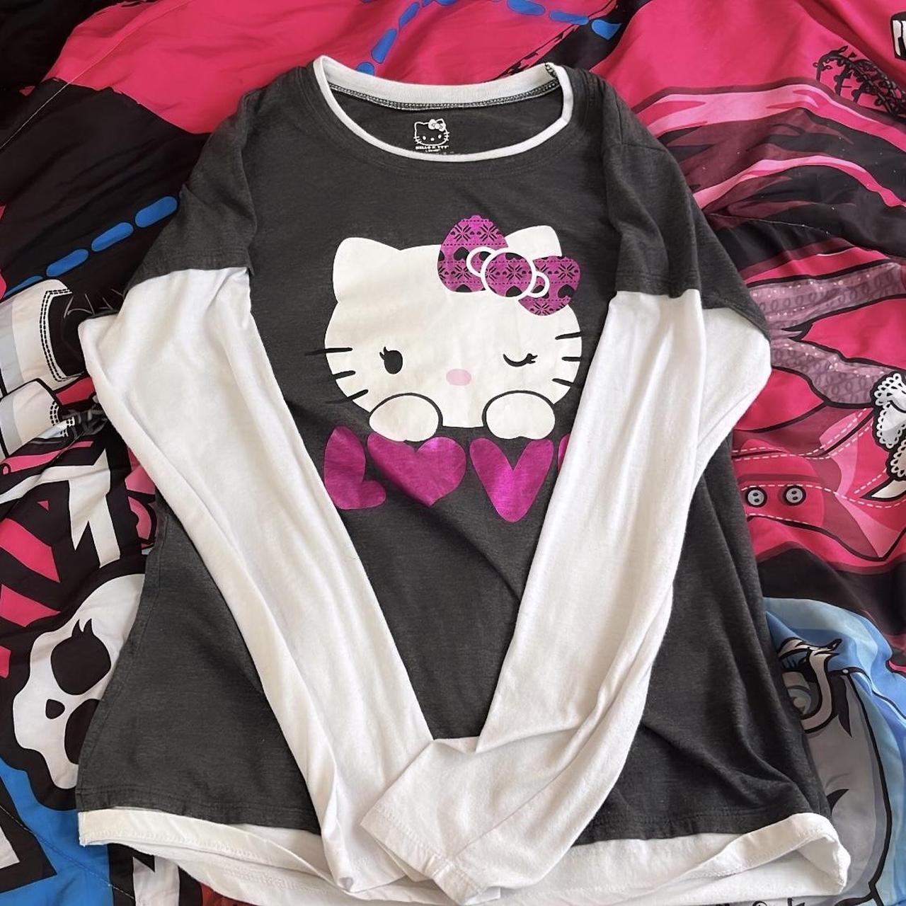 Hello kitty skater girl style shirt Size is XL kids... - Depop