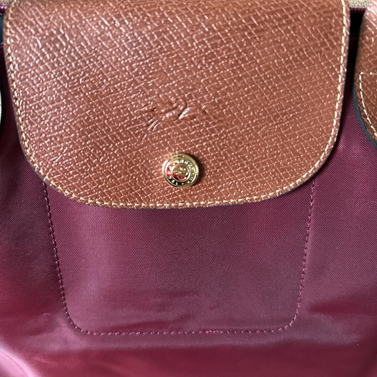 Longchamp Le Pliage Tote In Burgundy Medium Size Depop 7642