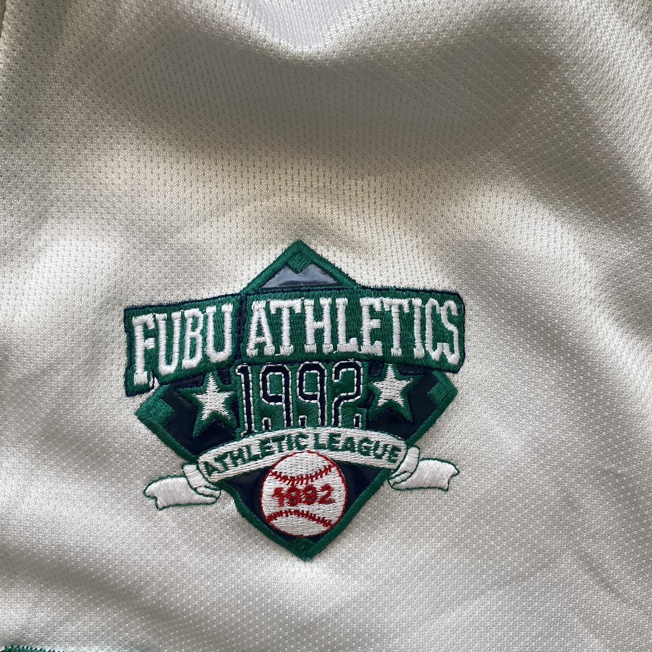 Vintage 1992 FUBU Athletics Jersey Measurements: 26... - Depop