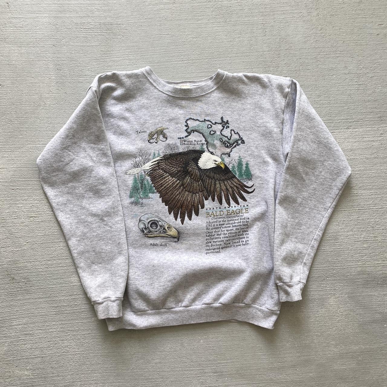 1990s Pullover NFL Eagles Hoodie • green with black - Depop