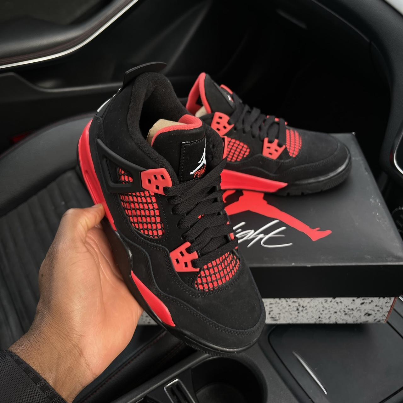 ~ Jordan 4 Red Thunder ~ UK Size 3.5 Available Now ~... - Depop