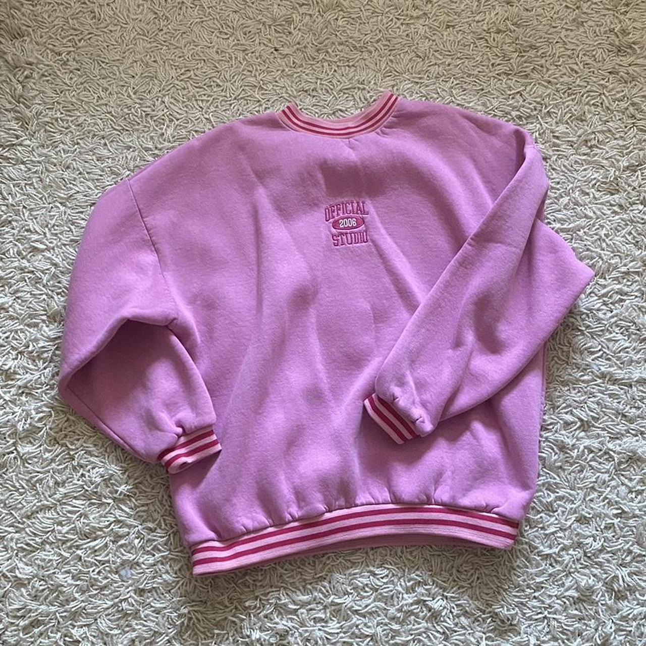 Boohoo Pink Crewneck Sweatshirt Oversized!! Super... - Depop