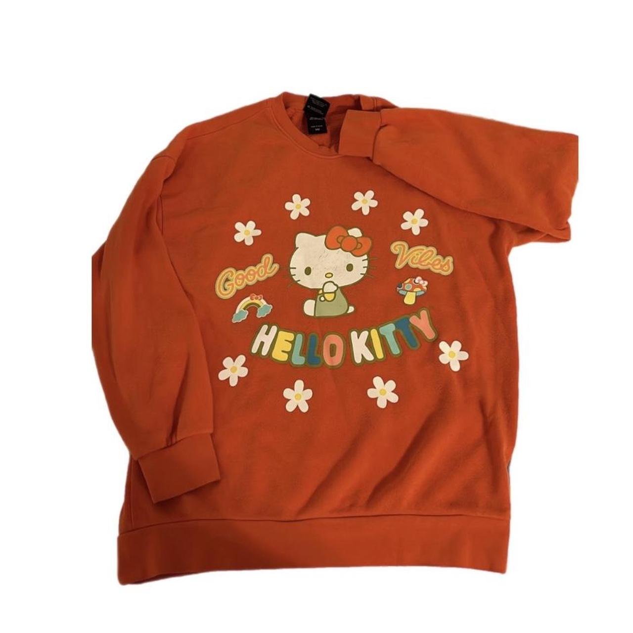 hello kitty sweatshirt 🐱🎀💞 size medium pretty worn... Depop