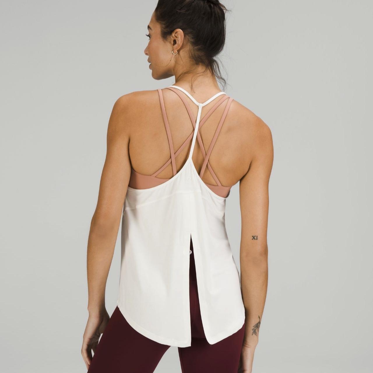 modal-silk yoga tank top from lululemon size 4.