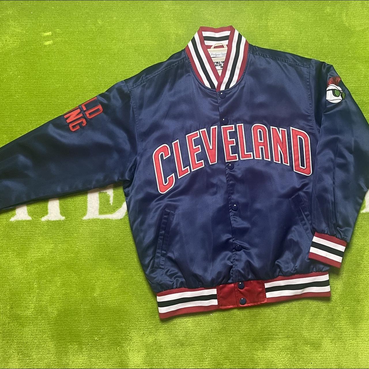 Major League Cleveland Indians Rick Vaughn Wild Thing Satin Jacket