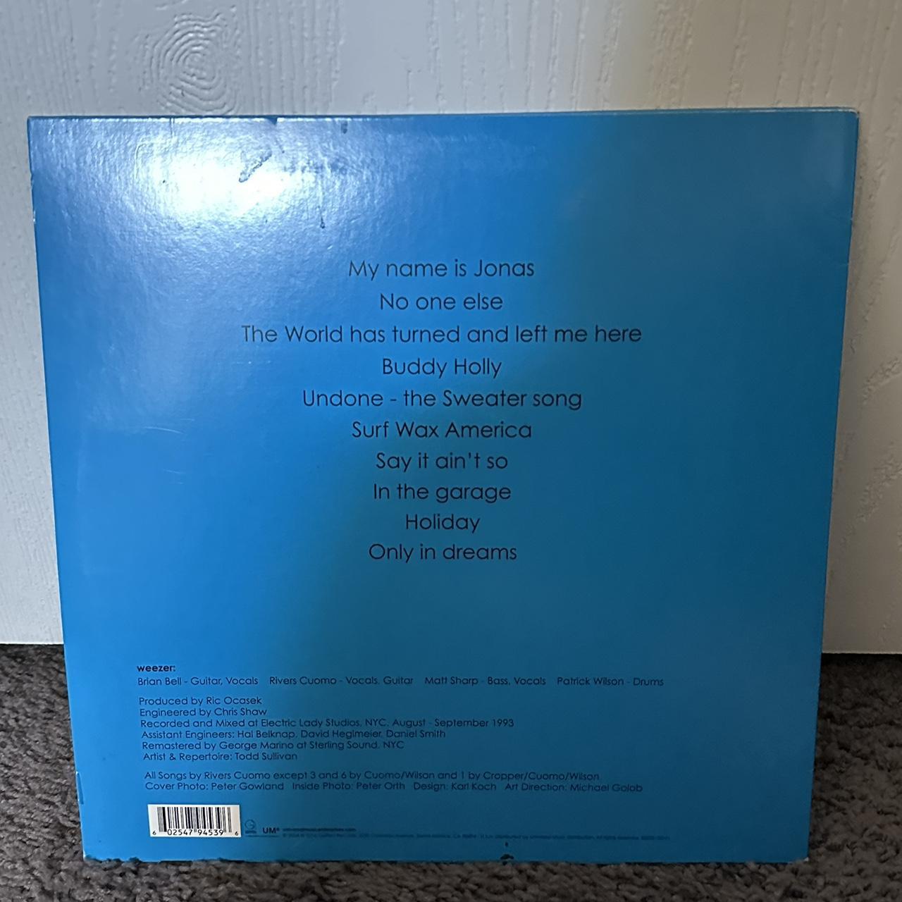 weezer blue album vinyl - marble blue copy played... - Depop